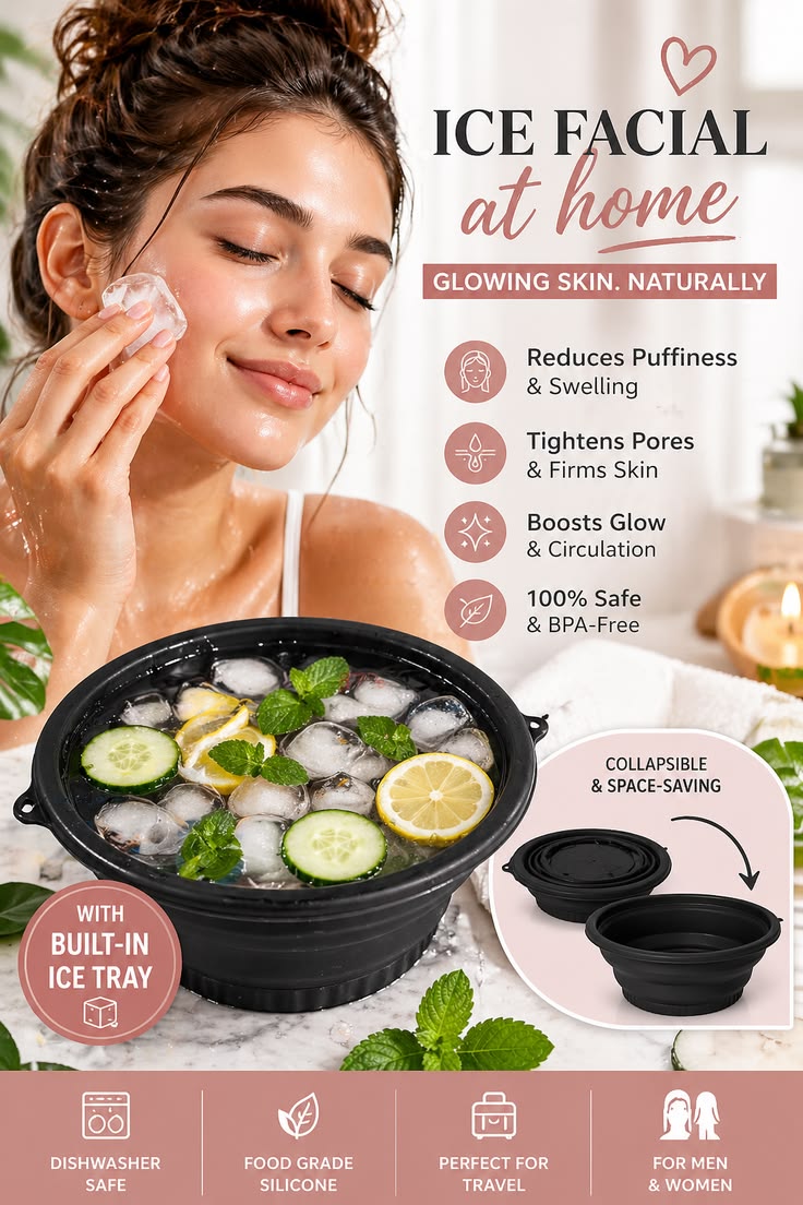 Face Ice Bath Bowl